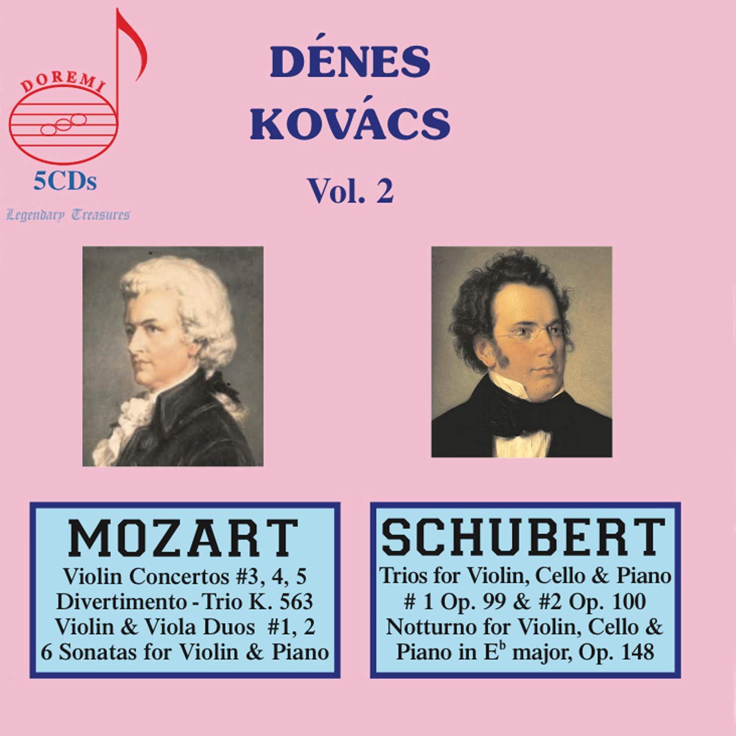 Audio Cd Denes Kovacs: Legendary Treasures Vol. 2 (5 Cd) NUOVO SIGILLATO, EDIZIONE DEL 26/08/2020 SUBITO DISPONIBILE