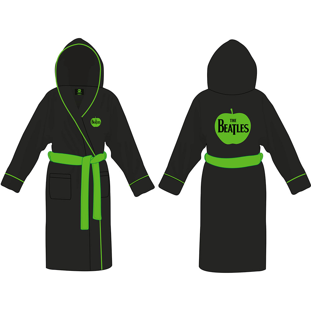 Abbigliamento Beatles (The): Drop T Logo Bathrobe (Accappatoio Unisex Tg. S) NUOVO SIGILLATO, EDIZIONE DEL 23/11/2020 SUBITO DISPONIBILE