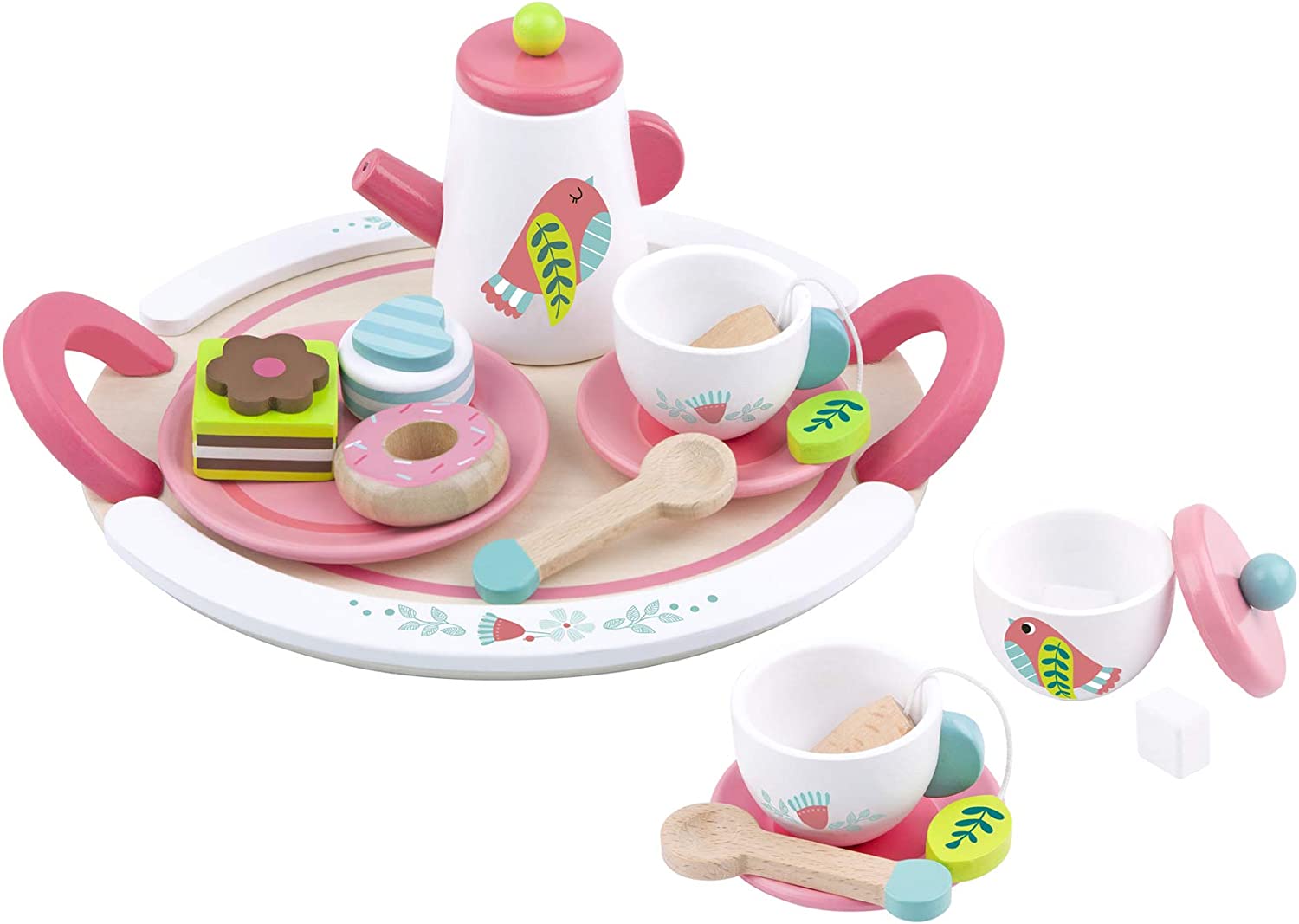 Merchandising AB Gee: Wooden Afternoon Tea Set NUOVO SIGILLATO SUBITO DISPONIBILE