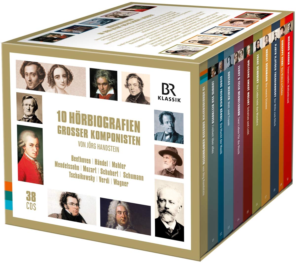 Audio Cd 10 Horbiografien Grosser Komponisten (38 Cd) NUOVO SIGILLATO, EDIZIONE DEL 20/11/2020 SUBITO DISPONIBILE