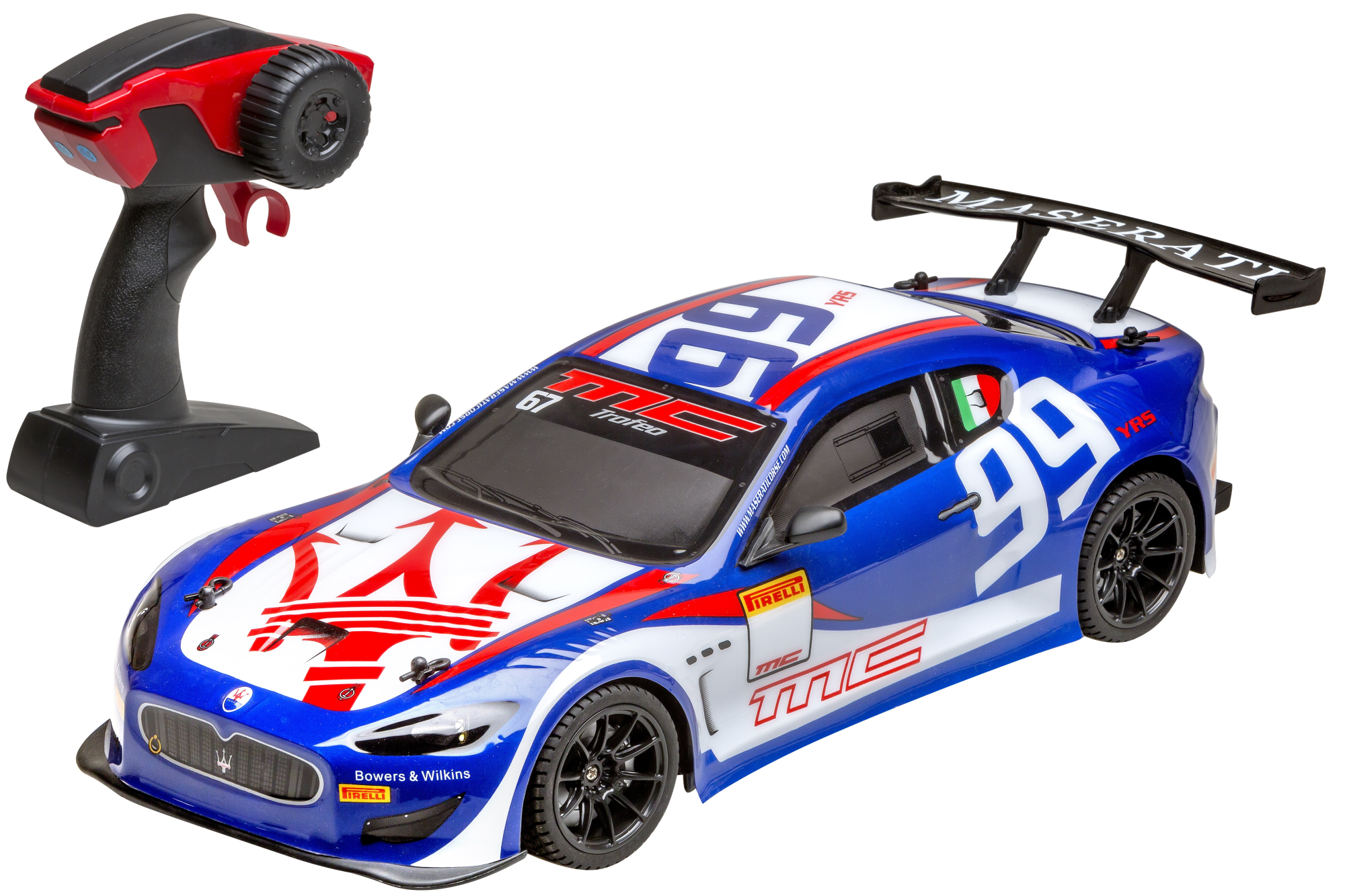 Merchandising Reel Toys: Maserati Granturismo Gt3 1:12 - Con NUOVO SIGILLATO EDIZIONE DEL SUBITO DISPONIBILE 2.4 ghz usb blu