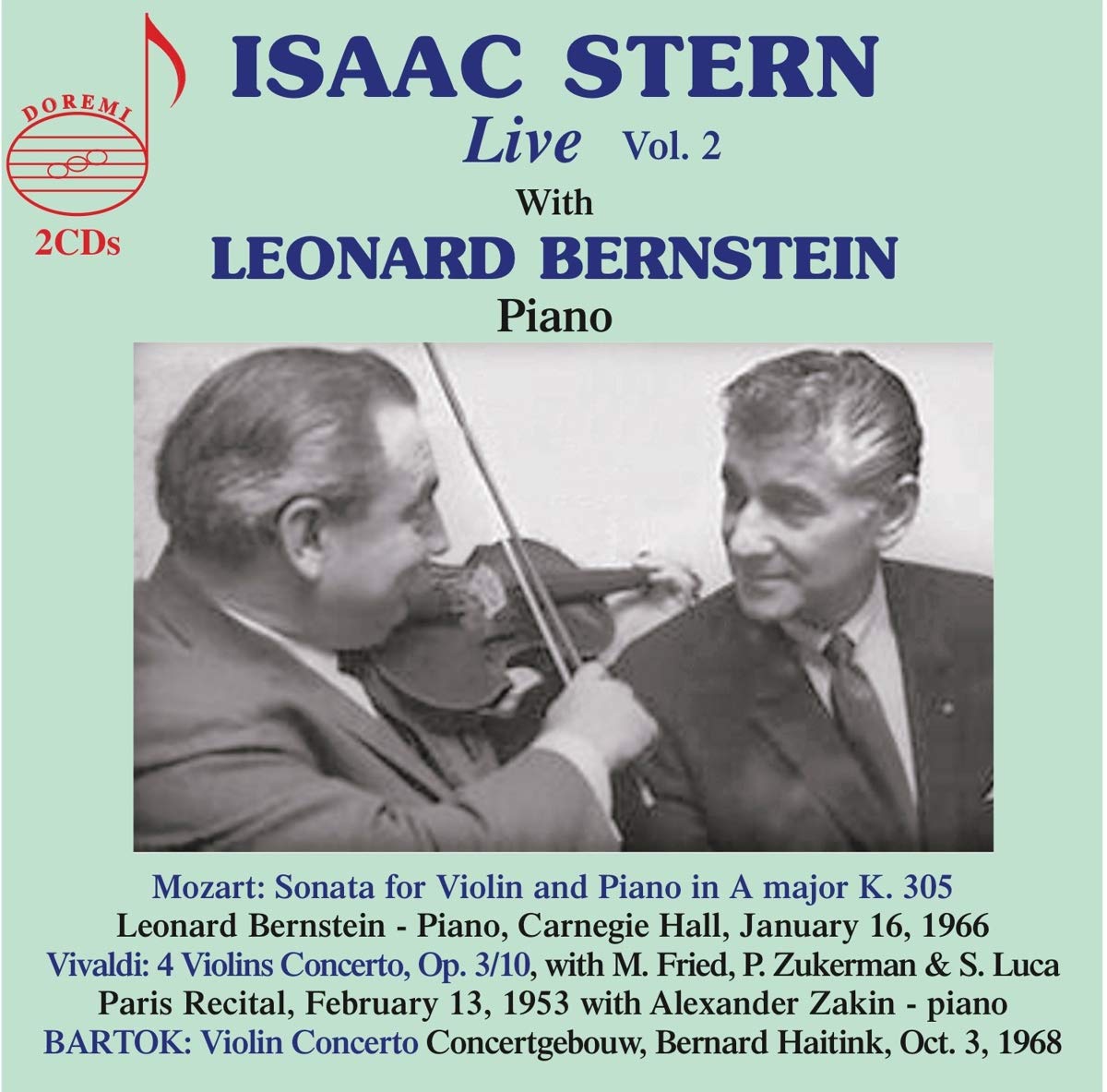 Audio Cd Isaac Stern: Live Vol. 2 NUOVO SIGILLATO EDIZIONE DEL SUBITO DISPONIBILE
