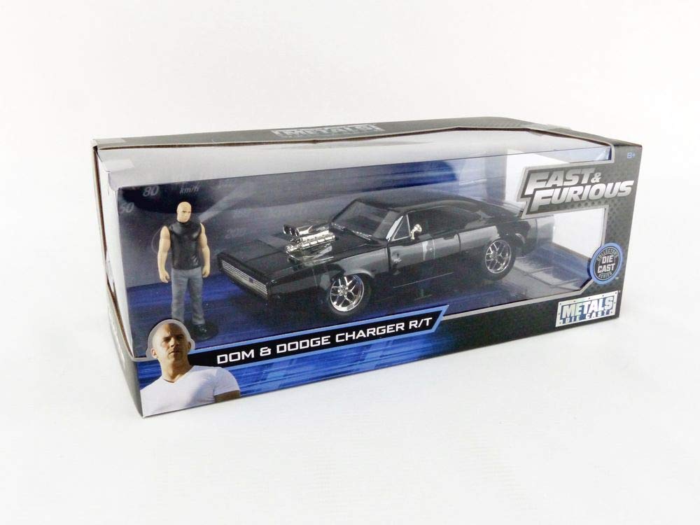 Merchandising Jada Toys 1/24 1970 Dodge Charger Fast And Furious With Dom Figure NUOVO SIGILLATO SUBITO DISPONIBILE