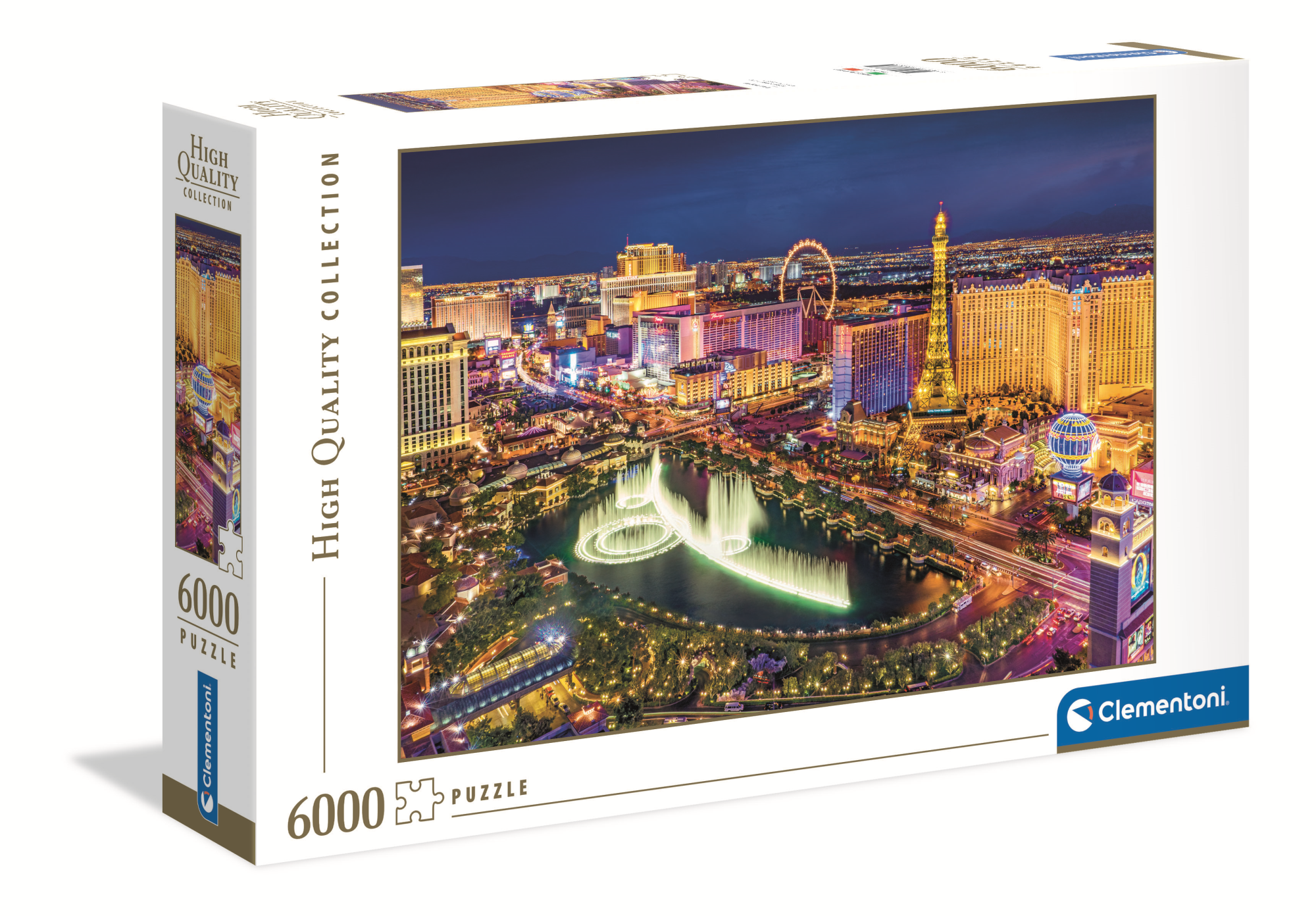 Merchandising Clementoni: Puzzle 6000 Pz - High Quality Collection - Las Vegas NUOVO SIGILLATO, EDIZIONE DEL 10/02/2021 SUBITO DISPONIBILE