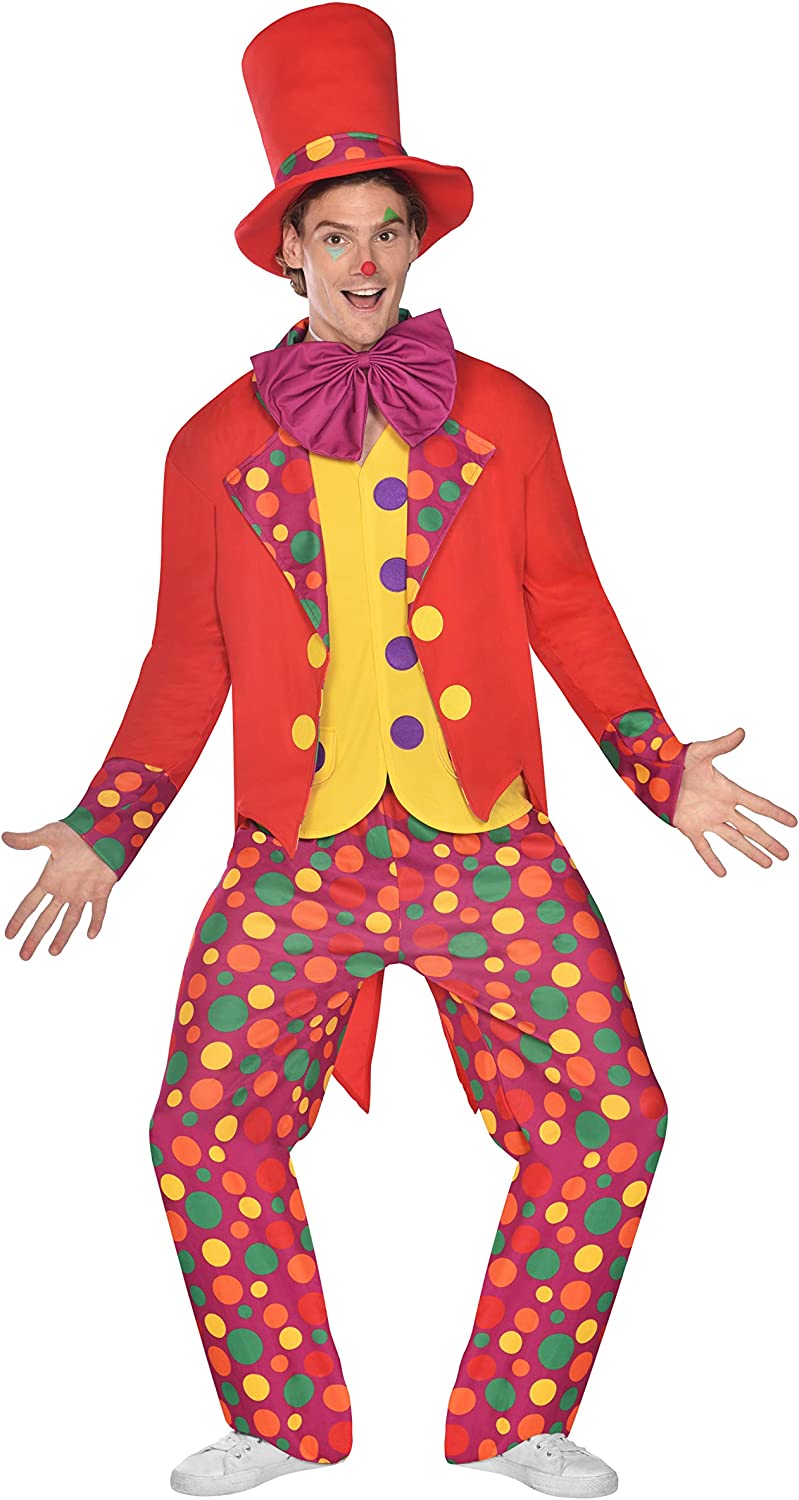 Merchandising Amscan: Mens Costume Colourful Clown L NUOVO SIGILLATO, EDIZIONE DEL 23/01/2024 SUBITO DISPONIBILE