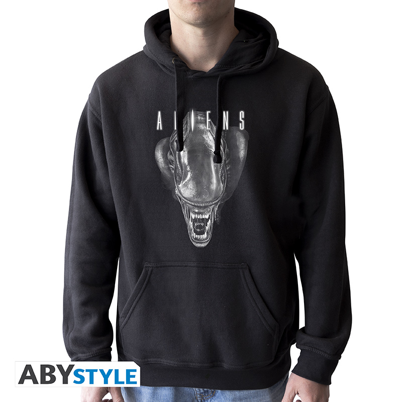 Abbigliamento Alien: Alien Black (Felpa Con Cappuccio Unisex Tg. XL) NUOVO SIGILLATO, EDIZIONE DEL 07/04/2021 SUBITO DISPONIBILE