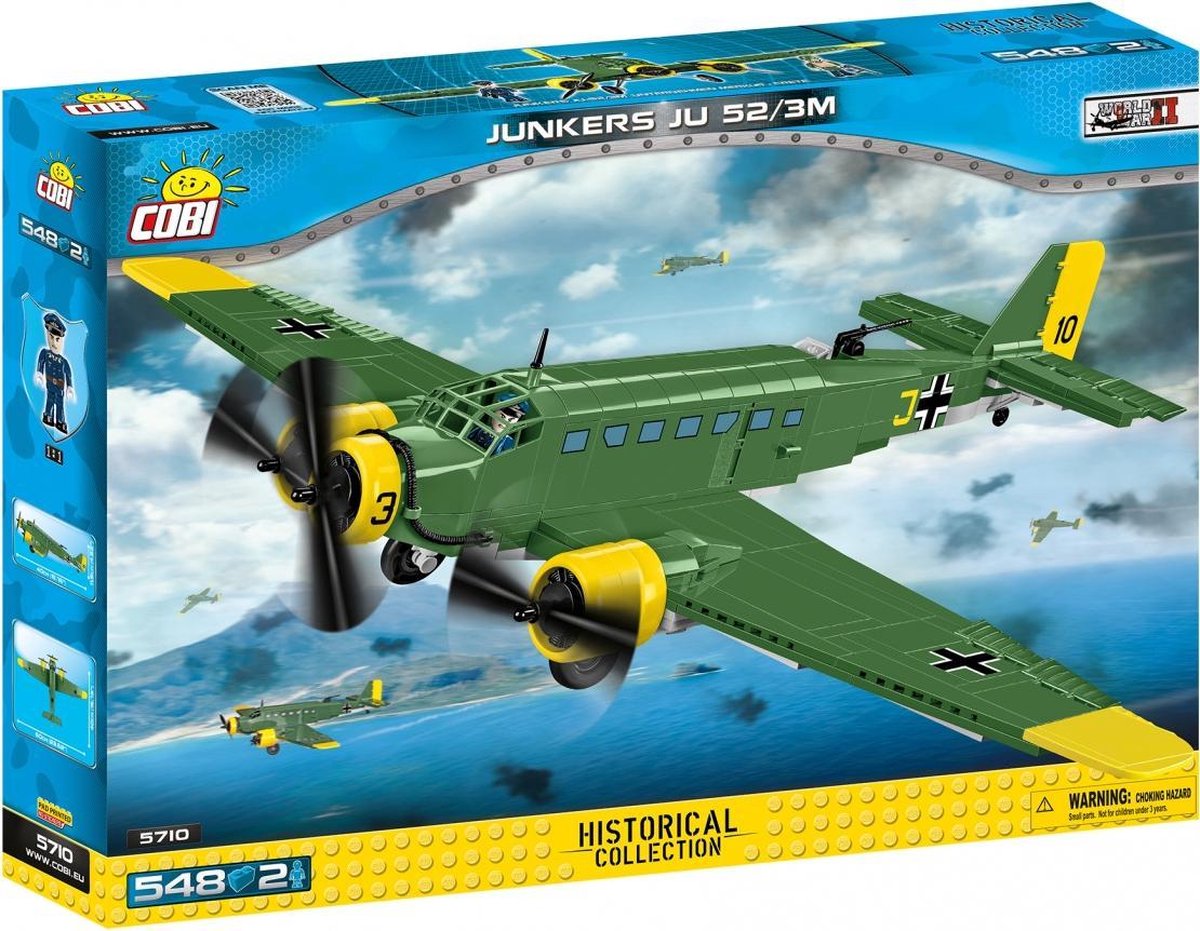 Merchandising Cobi: World War II - Junkers 52/3M 548 Pz NUOVO SIGILLATO, EDIZIONE DEL 01/03/2021 SUBITO DISPONIBILE