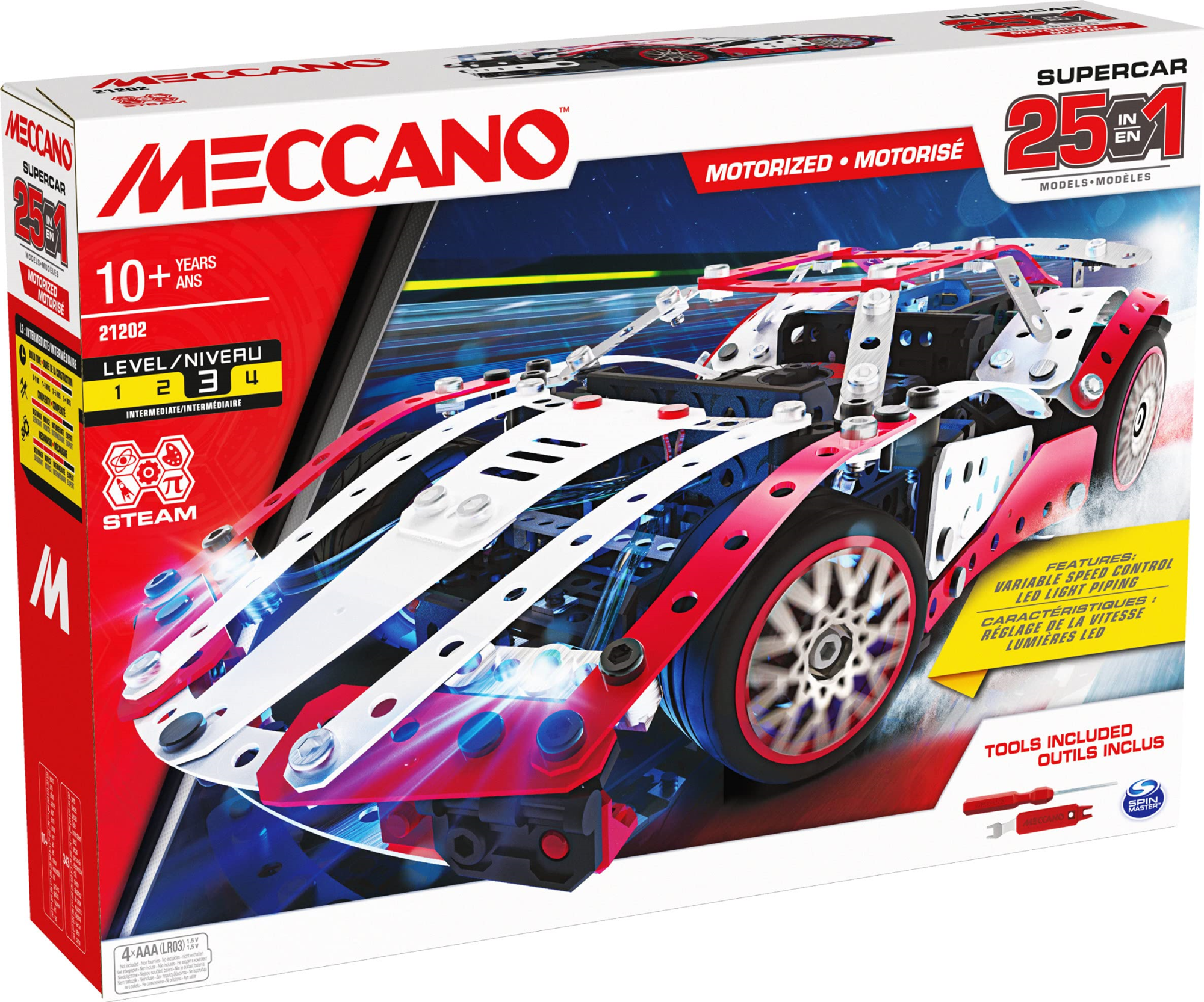 Merchandising Meccano:  - Multimodello Da 25 - Super Car NUOVO SIGILLATO EDIZIONE DEL SUBITO DISPONIBILE