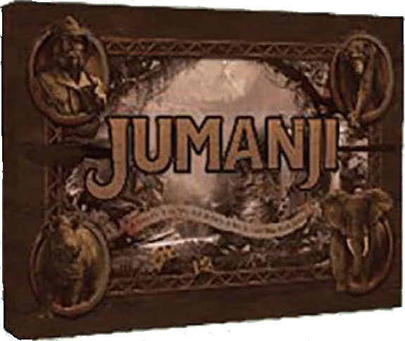 Spin Master Games  Jumanji Il Gioco da Tavolo in Legno Formato Deluxe Giochi da Tavola di Avventura per Famiglie e Amici da 2 a 4 Giocatori 8+ Anni