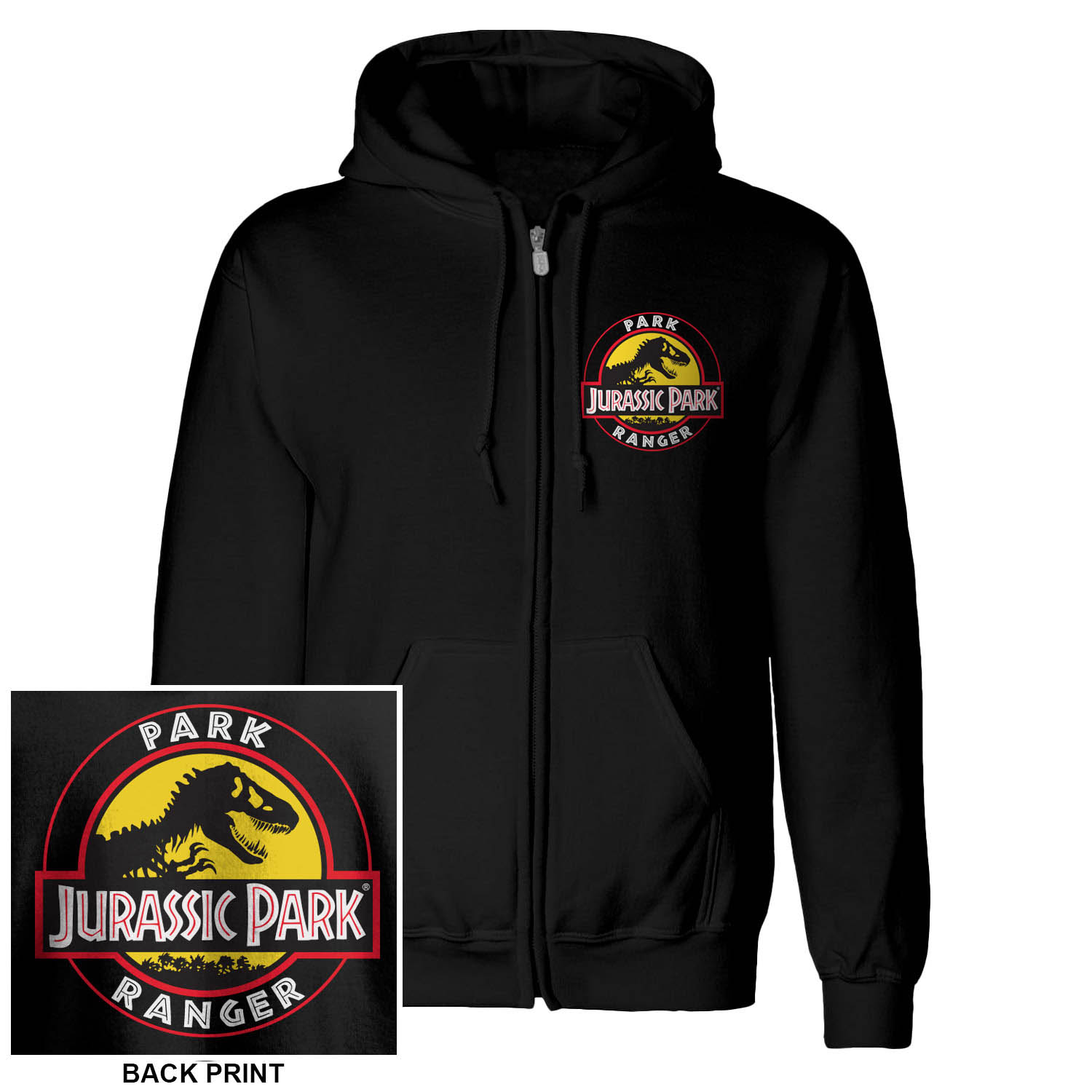 Abbigliamento Jurassic Park: Park Ranger (Zip-Up) (Felpa Con Cappuccio Unisex Tg. XL) NUOVO SIGILLATO, EDIZIONE DEL 19/07/2021 SUBITO DISPONIBILE