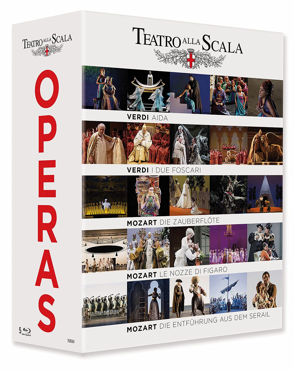 Music Blu-Ray Teatro Alla Scala: Operas (5 Blu-Ray) NUOVO SIGILLATO, EDIZIONE DEL 16/07/2021 SUBITO DISPONIBILE