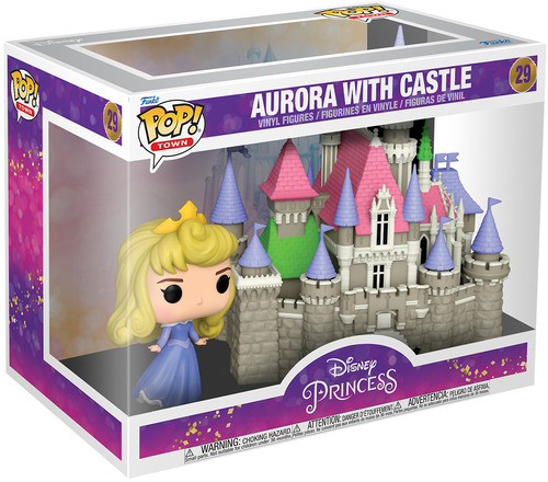 Merchandising Disney: Funko Pop! Town - Ultimate Princess - Princess Aurora With Castle (Vinyl Figure 29) NUOVO SIGILLATO, EDIZIONE DEL 24/11/2023 SUBITO DISPONIBILE