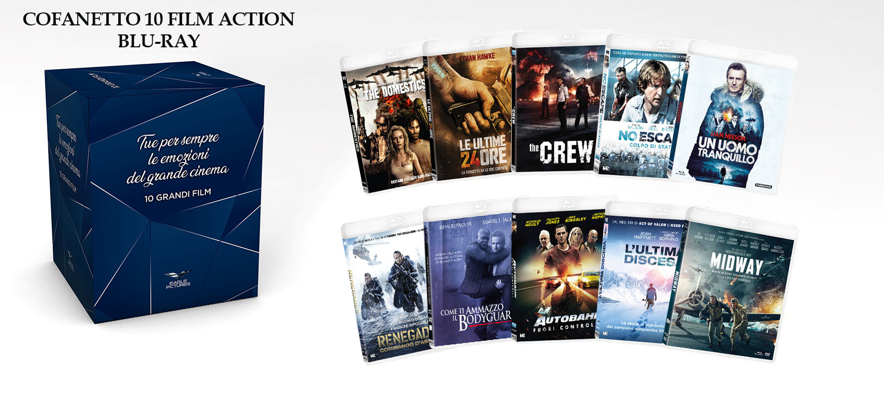 Blu-Ray Action Cofanetto (10 Blu-Ray) NUOVO SIGILLATO, EDIZIONE DEL 28/10/2021 SUBITO DISPONIBILE