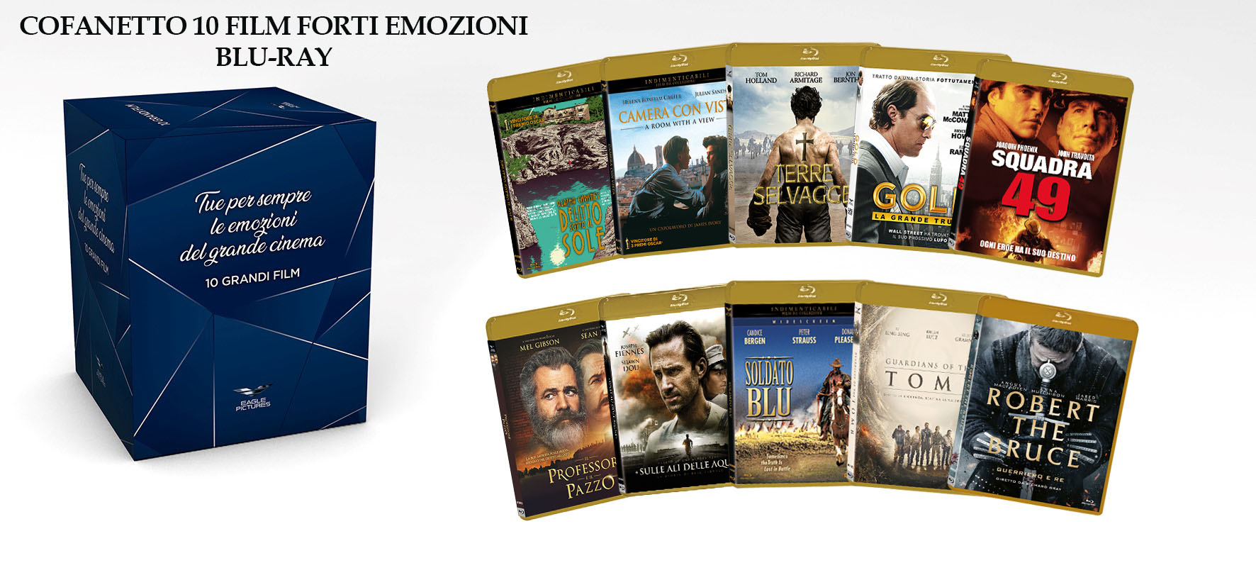 Blu-Ray Forti Emozioni Cofanetto (10 Blu-Ray) NUOVO SIGILLATO, EDIZIONE DEL 28/10/2021 SUBITO DISPONIBILE