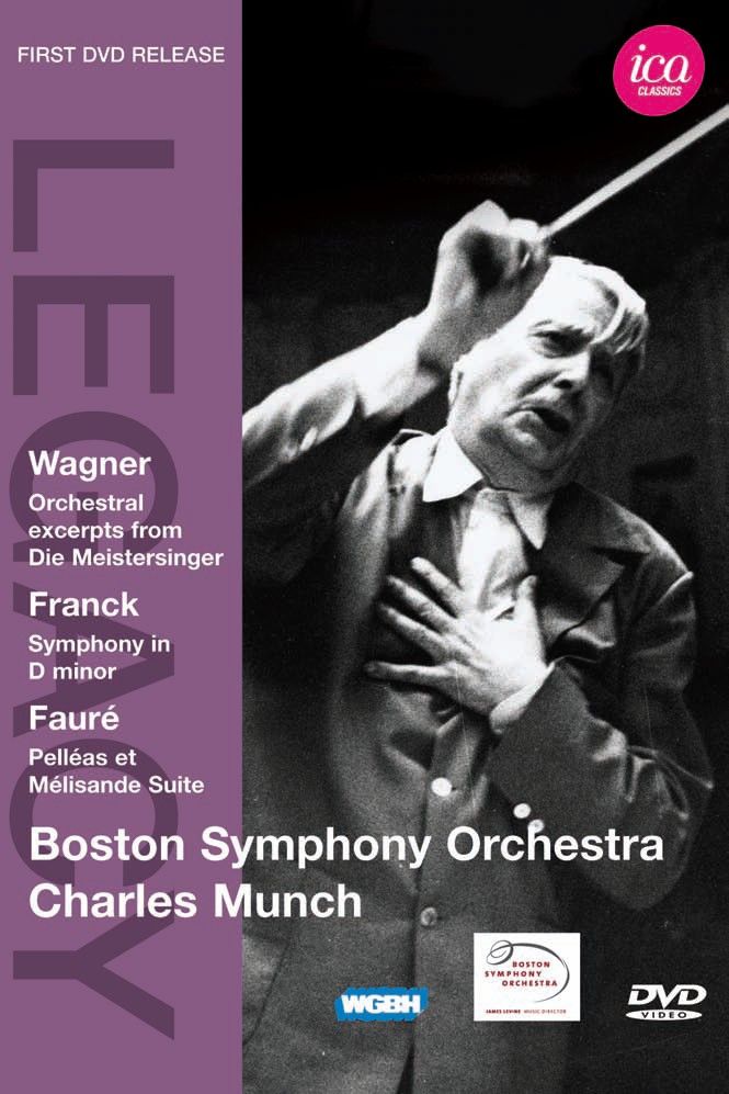 Music Dvd Charles Munch Boston Symphony Orchestra - Conducts Wagner Franck Faure NUOVO SIGILLATO EDIZIONE DEL SUBITO DISPONIBILE