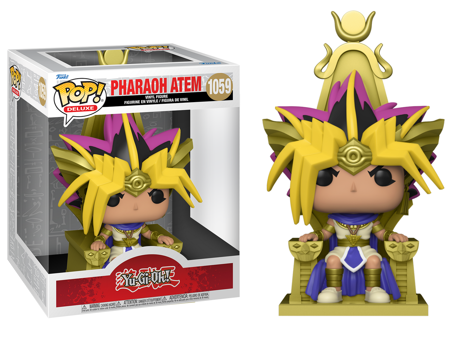 Merchandising Yu-Gi-Oh: Funko Pop! Deluxe - Pharaoh Atem (Vinyl Figure 1059) NUOVO SIGILLATO, EDIZIONE DEL 28/02/2022 SUBITO DISPONIBILE