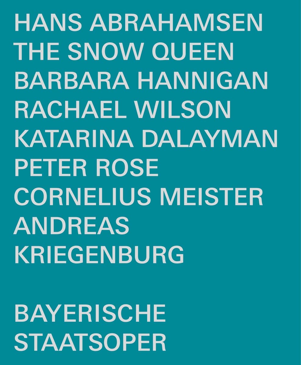 Music Blu-Ray Hans Abrahamsen - The Snow Queen NUOVO SIGILLATO, EDIZIONE DEL 07/01/2021 SUBITO DISPONIBILE