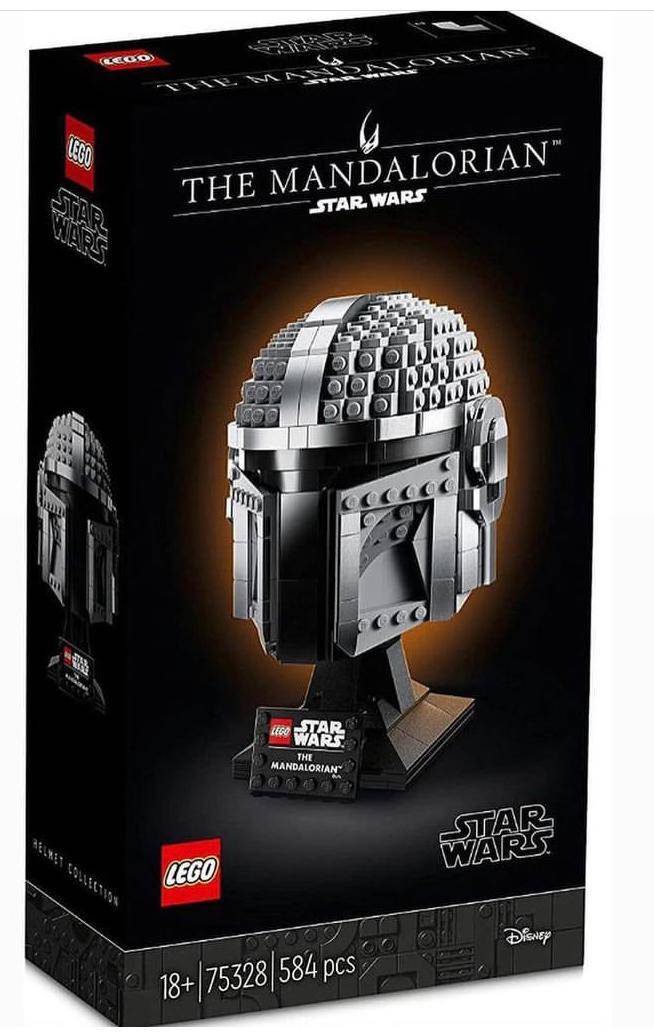Merchandising Star Wars: Lego 75328 - Casco The Mandalorian NUOVO SIGILLATO, EDIZIONE DEL 09/03/2022 SUBITO DISPONIBILE