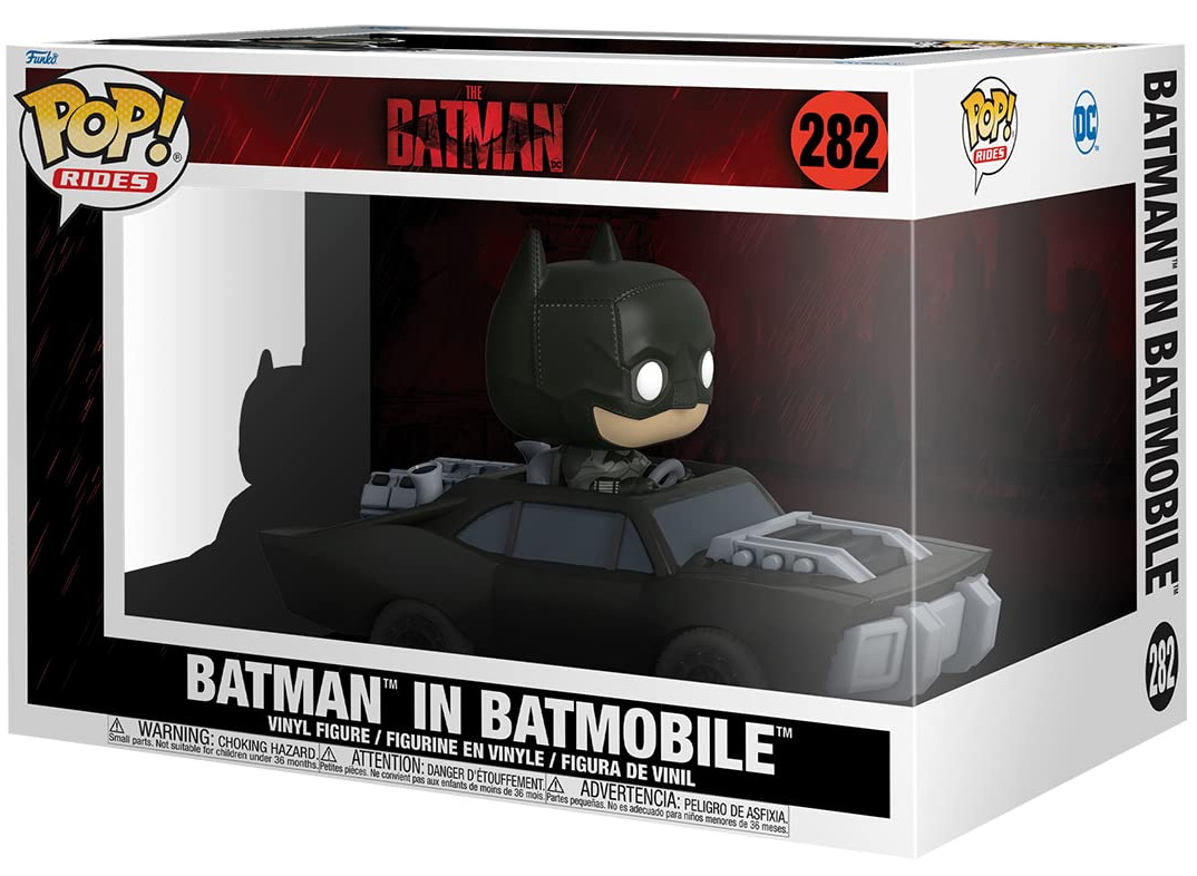 Merchandising Dc Comics: Funko Pop! Rides - The Batman - Batman In Batmobile (Vinyl Figure 282) NUOVO SIGILLATO, EDIZIONE DEL 26/01/2022 SUBITO DISPONIBILE