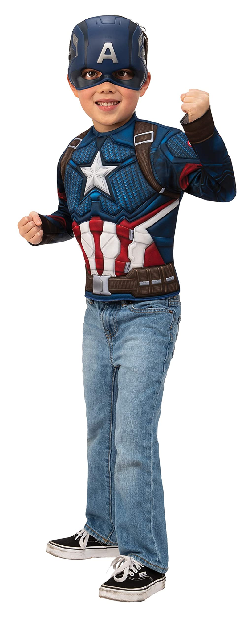 Merchandising Marvel: Captain America - Costume Endgame (Petto Muscoloso E Maschera) NUOVO SIGILLATO, EDIZIONE DEL 08/02/2022 SUBITO DISPONIBILE