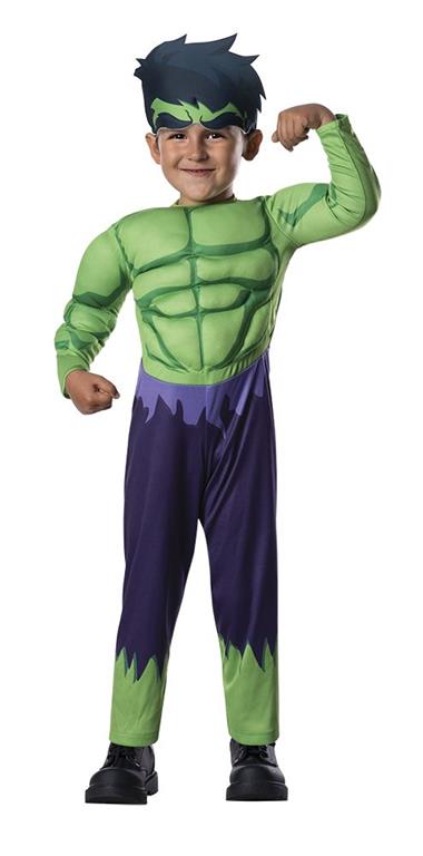 Merchandising Marvel: Hulk - Costume Deluxe Preschool (Tuta Imbottita E Cuffietta In Eva Tg. T) NUOVO SIGILLATO, EDIZIONE DEL 19/10/2022 SUBITO DISPONIBILE