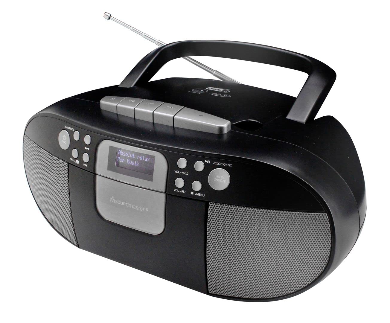 Audio & Hi-Fi Soundmaster: Boombox With Dab+/Fm Radio - Cd - Mp3 - Cassette - Usb And Bluetooth NUOVO SIGILLATO SUBITO DISPONIBILE