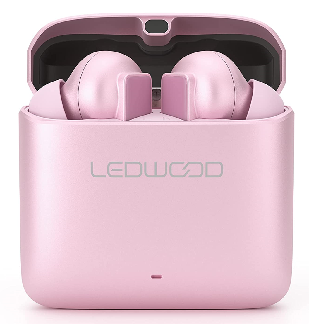 Audio & Hi-Fi Ledwood: TITAN S20 TWS In-Ear Earphones With Metallic Charging Case Rosa NUOVO SIGILLATO SUBITO DISPONIBILE