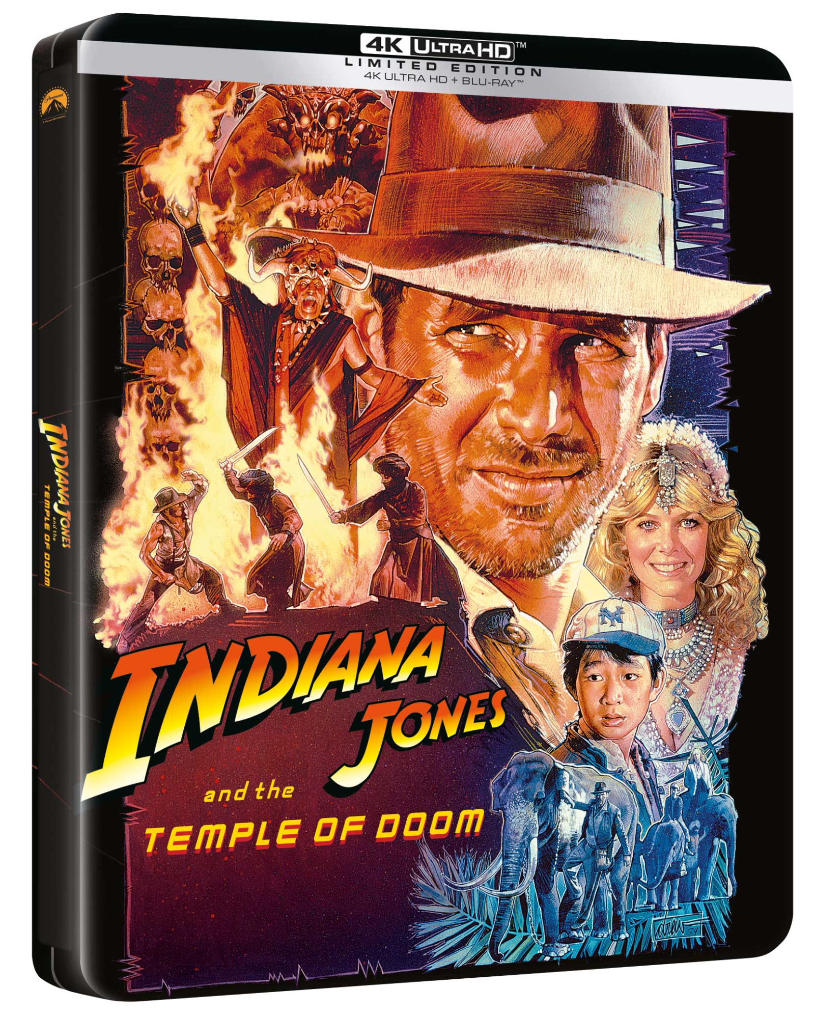 Blu-Ray Indiana Jones E Il Tempio Maledetto (Steelbook) (4K Ultra Hd+Blu-Ray) NUOVO SIGILLATO, EDIZIONE DEL 26/07/2022 SUBITO DISPONIBILE