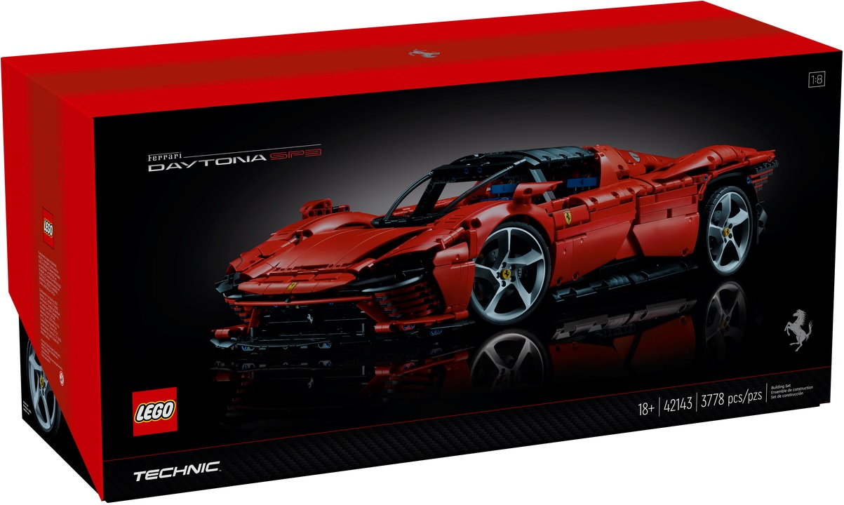 Merchandising Lego: 42143 - Technic - Ferrari Daytona SP3 NUOVO SIGILLATO, EDIZIONE DEL 01/06/2022 SUBITO DISPONIBILE