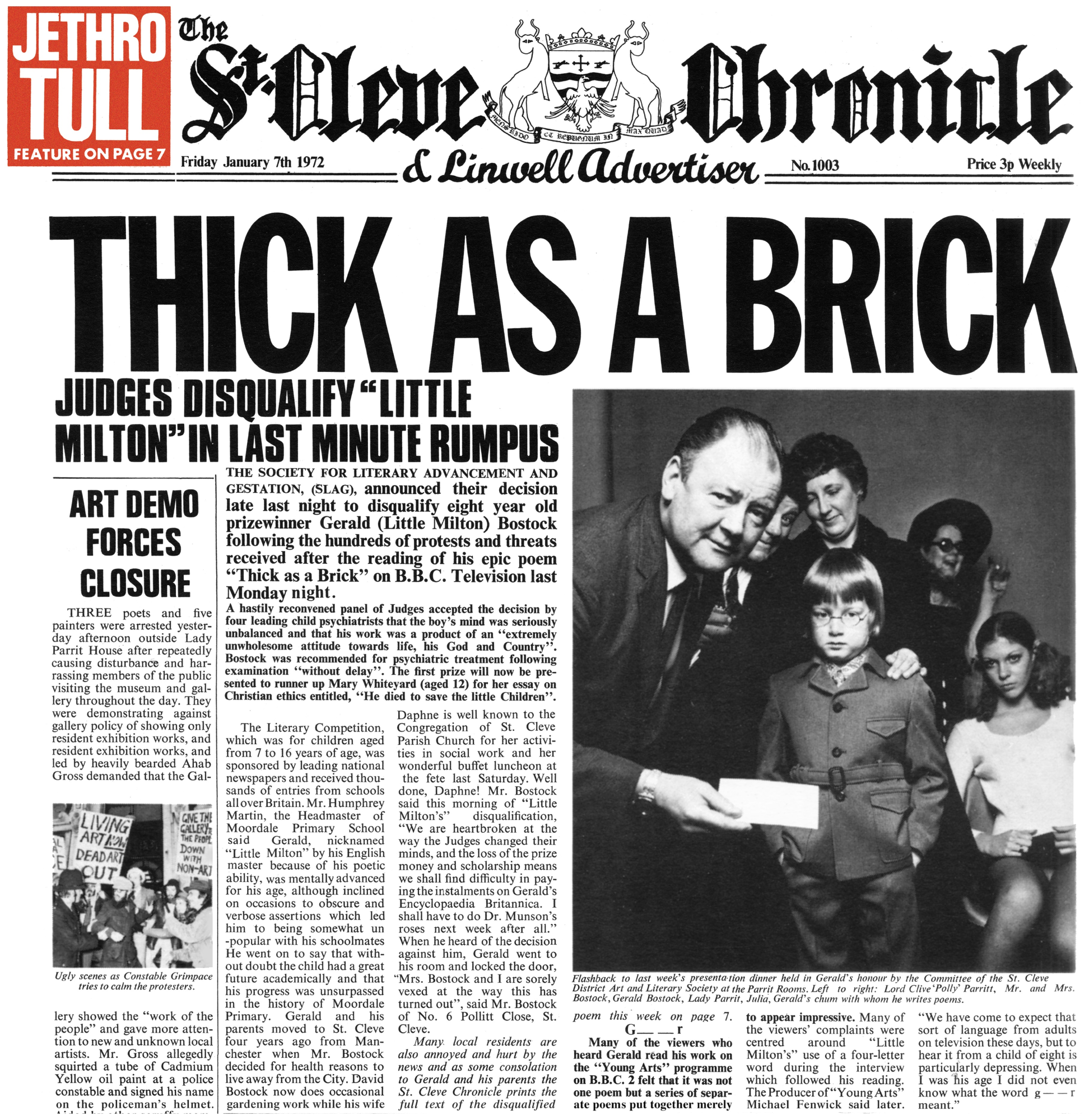 Vinile Jethro Tull - Thick As A Brick (50Th Anniversary Edition) NUOVO SIGILLATO, EDIZIONE DEL 29/07/2022 SUBITO DISPONIBILE