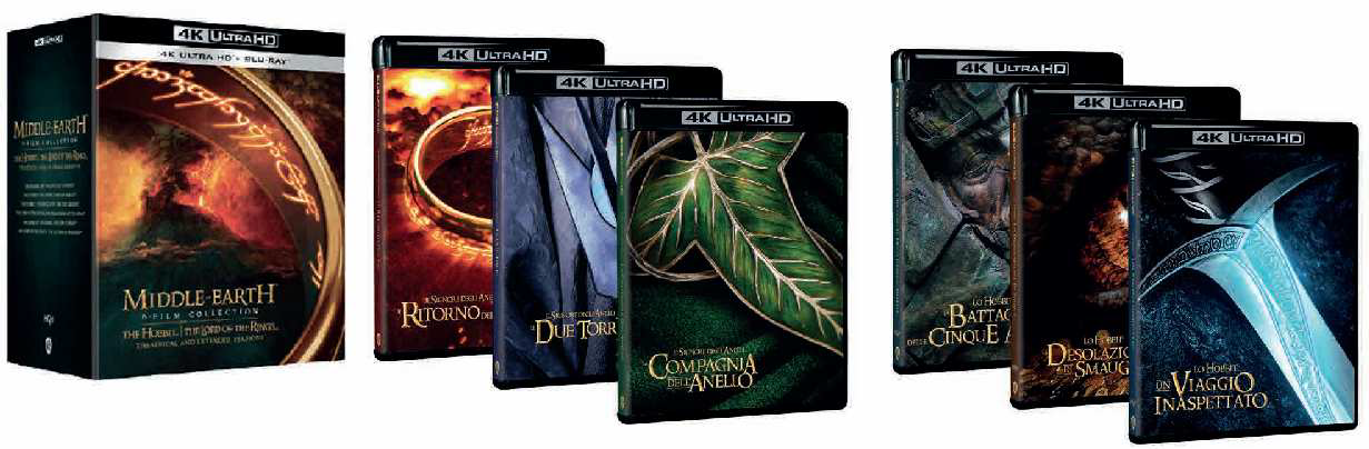 Blu-Ray Signore Degli Anelli (Il) / Lo Hobbit - Middle Earth Vanilla Edition (15 4K Ultra Hd+15 Blu-Ray) NUOVO SIGILLATO, EDIZIONE DEL 22/09/2022 SUBITO DISPONIBILE