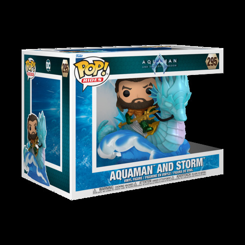 Merchandising Dc Comics: Funko Pop! Ride - Aquaman And The Lost Kingdom - Aquaman On Storm (Vinyl Figure 295) NUOVO SIGILLATO, EDIZIONE DEL 24/10/2023 SUBITO DISPONIBILE