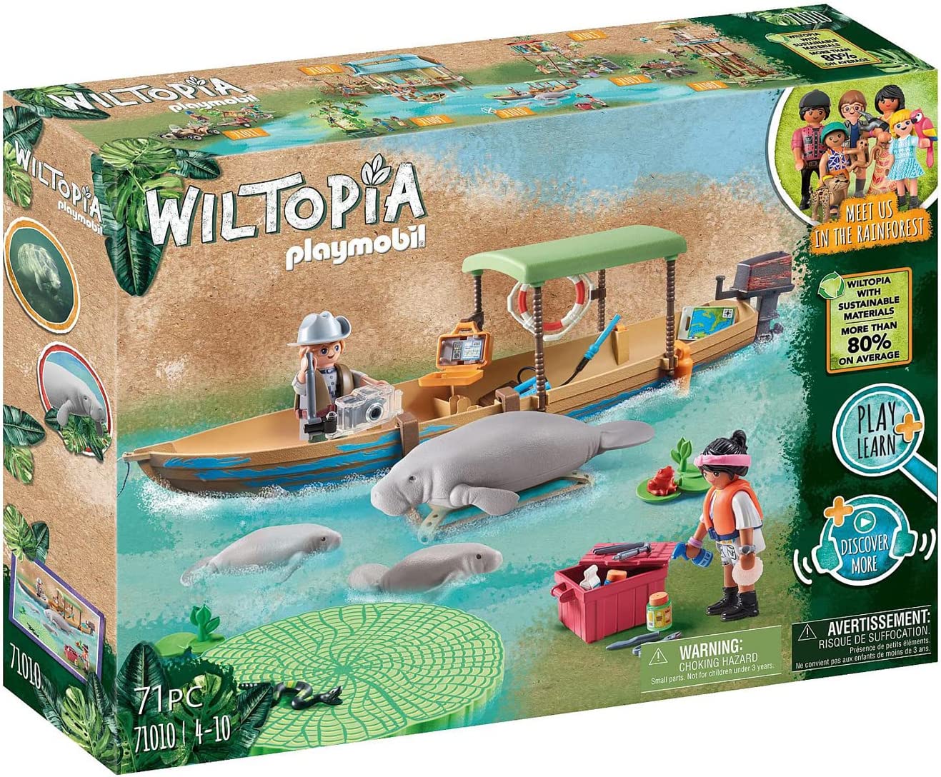 Merchandising Playmobil: 71010 - Gita In Barca E Lamantini Della Foresta Amazzonica NUOVO SIGILLATO, EDIZIONE DEL 09/09/2022 SUBITO DISPONIBILE