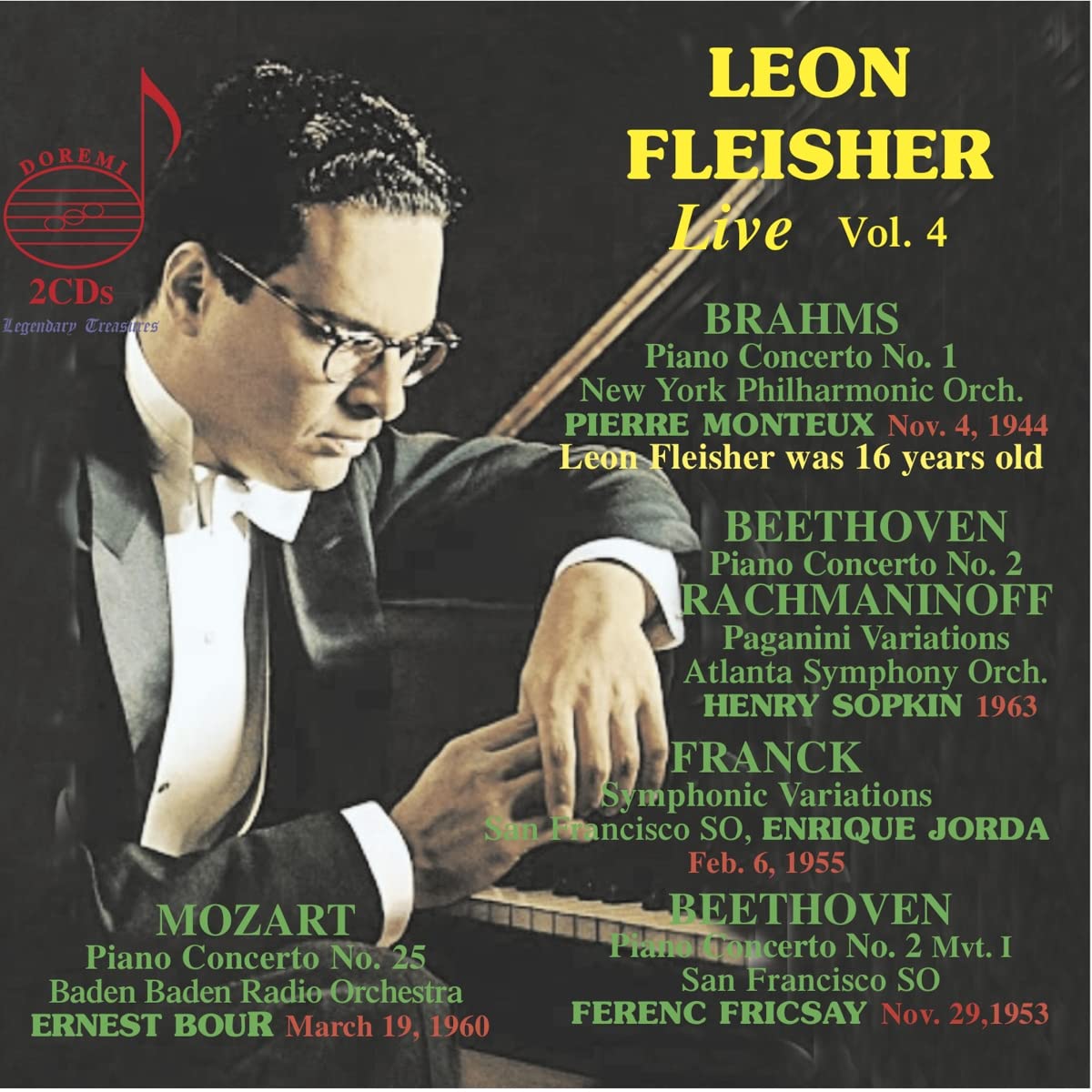 Audio Cd Leon Fleisher: Live, Vol. 4 (2 Cd) NUOVO SIGILLATO, EDIZIONE DEL 10/08/2022 SUBITO DISPONIBILE
