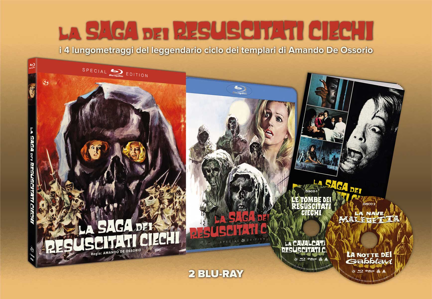 Blu-Ray Saga Dei Resuscitati Ciechi (La) (SE) (2 Blu-Ray) NUOVO SIGILLATO, EDIZIONE DEL 21/12/2022 SUBITO DISPONIBILE