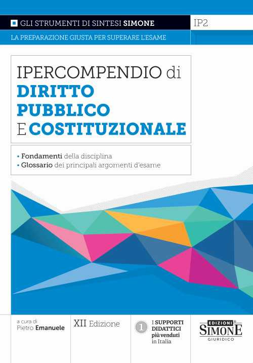 Libri Ipercompendio Diritto Pubblico E Costituzionale NUOVO SIGILLATO, EDIZIONE DEL 04/08/2022 SUBITO DISPONIBILE