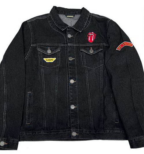 Abbigliamento Rolling Stones (The): Unisex Denim Jacket: Sympathy (Back & Sleeve Print) (Giacca Unisex Tg. S) NUOVO SIGILLATO SUBITO DISPONIBILE
