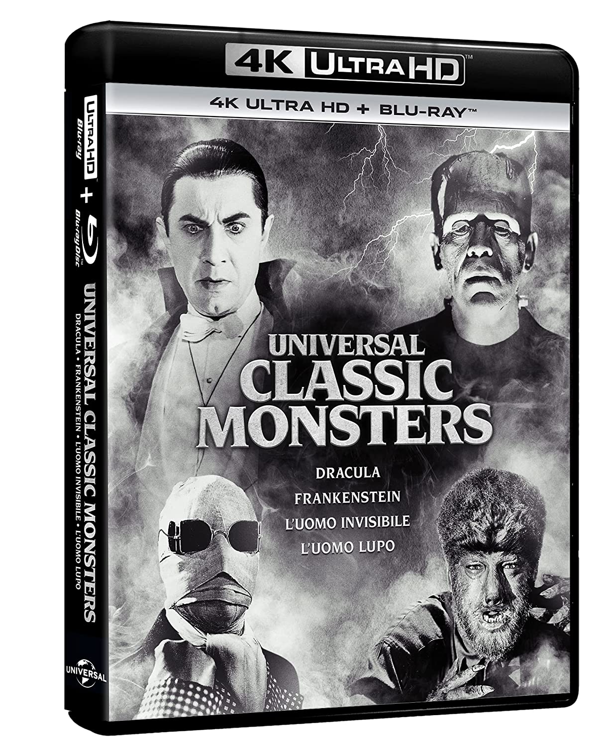 Blu-Ray Universal Classic Monsters Collection Vol 1 (4 4K Ultra Hd+4 Blu-Ray) NUOVO SIGILLATO, EDIZIONE DEL 13/10/2022 SUBITO DISPONIBILE