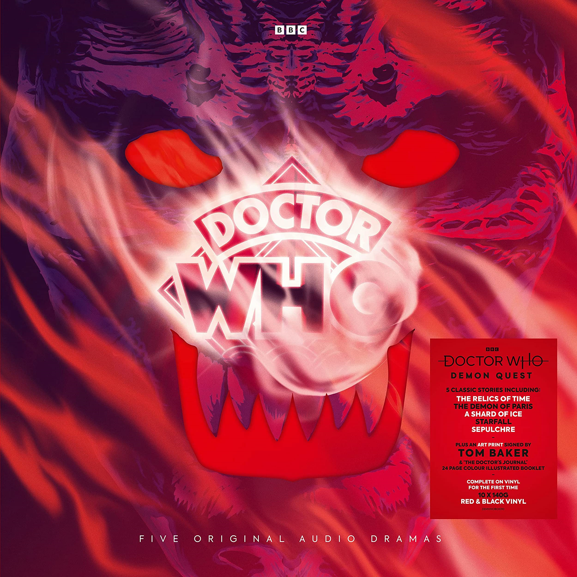 Vinile Doctor Who: Demon Quest (Red & Black Vinyl) (10 Lp) NUOVO SIGILLATO, EDIZIONE DEL 12/02/2022 SUBITO DISPONIBILE