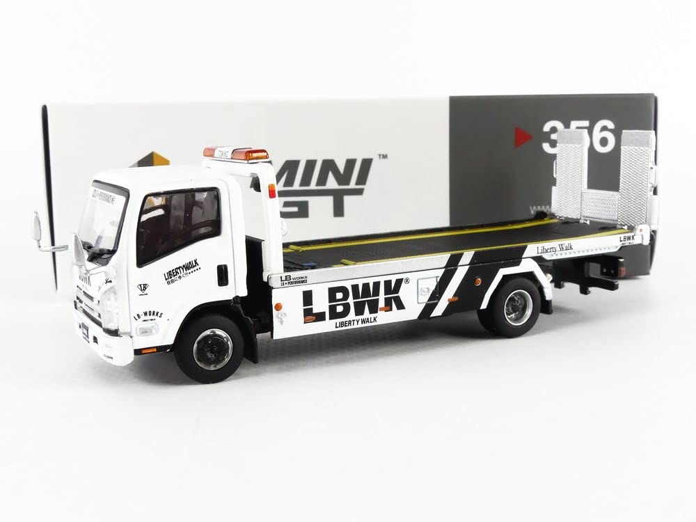 Merchandising 1/64 Isuzu N-Series Vehicle Transporter Lbwk White (Rhd) NUOVO SIGILLATO SUBITO DISPONIBILE