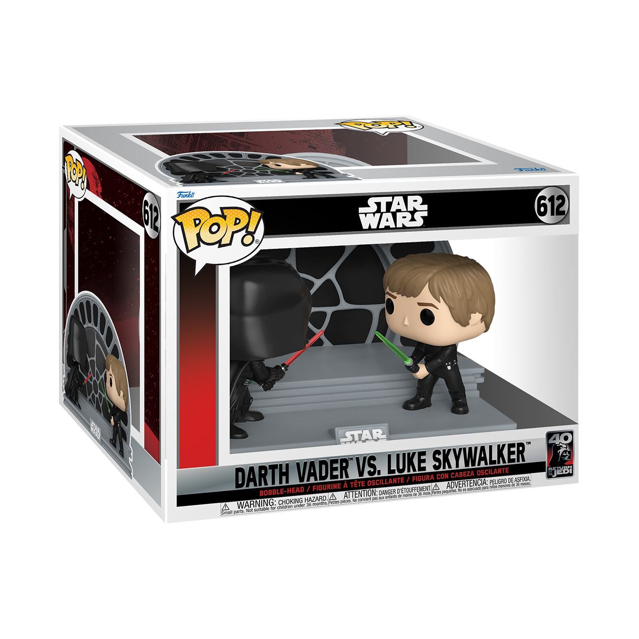 Merchandising Star Wars: Funko Pop! - Return Of The Jedi 40Th - Darth Vader Vs.  - Foto 1 di 1