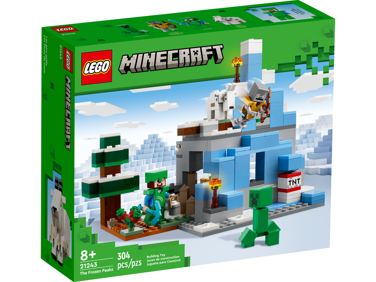 Merchandising Lego: 21243 - Minecraft - I Picchi Ghiacciati NUOVO SIGILLATO, EDIZIONE DEL 11/01/2023 SUBITO DISPONIBILE