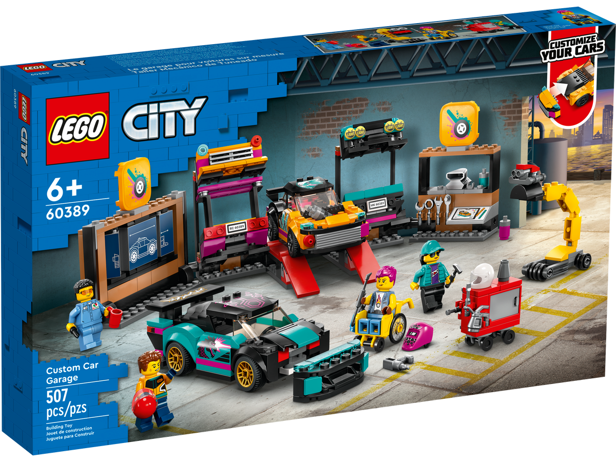 Merchandising Lego: 60389 - City Great Vehicles - Garage Auto Personalizzato NUOVO SIGILLATO, EDIZIONE DEL 11/01/2023 SUBITO DISPONIBILE