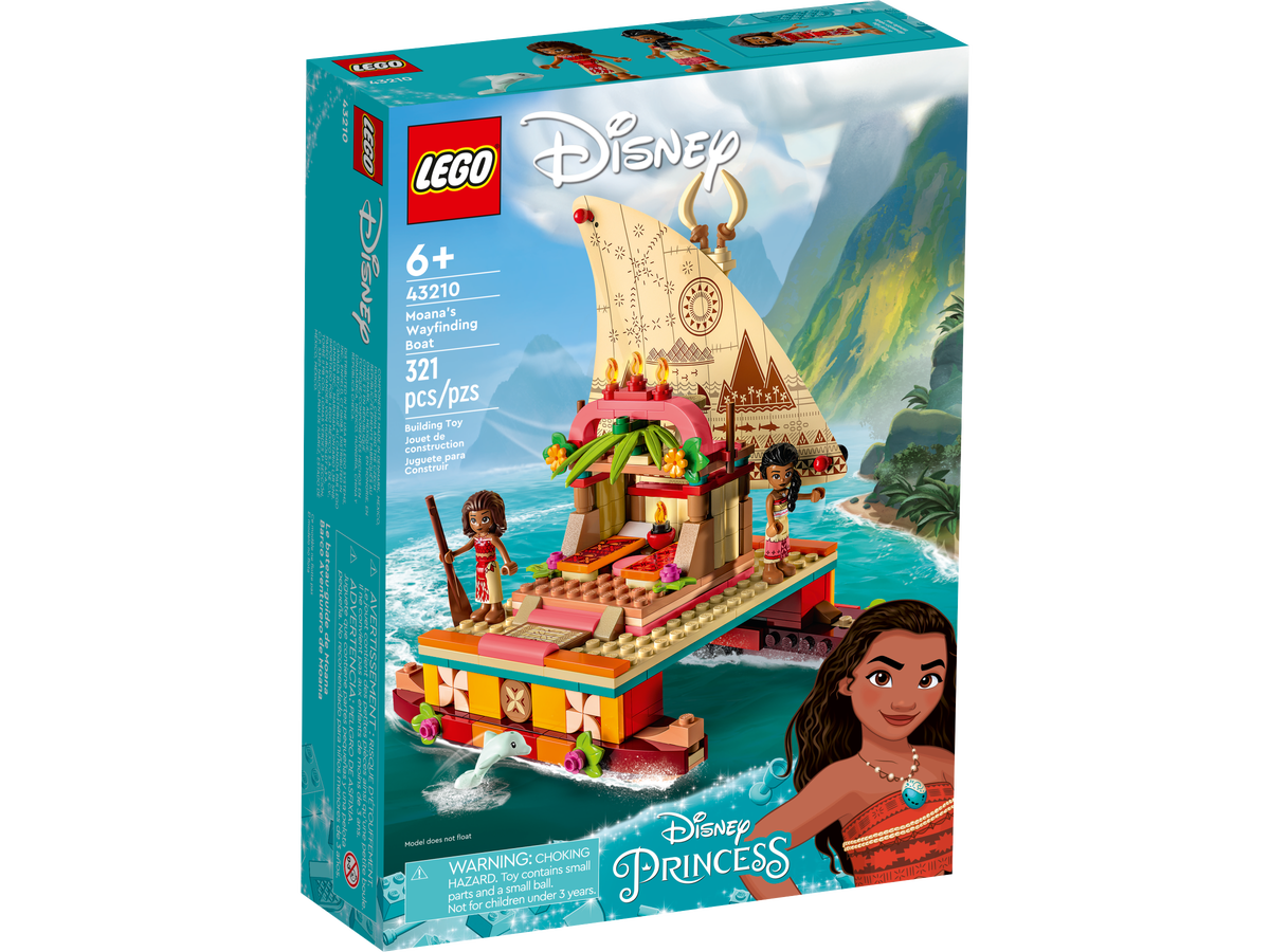 Merchandising Lego: 43210 - Disney Princess - La Barca A Vela Di Vaiana NUOVO SIGILLATO, EDIZIONE DEL 20/03/2023 SUBITO DISPONIBILE