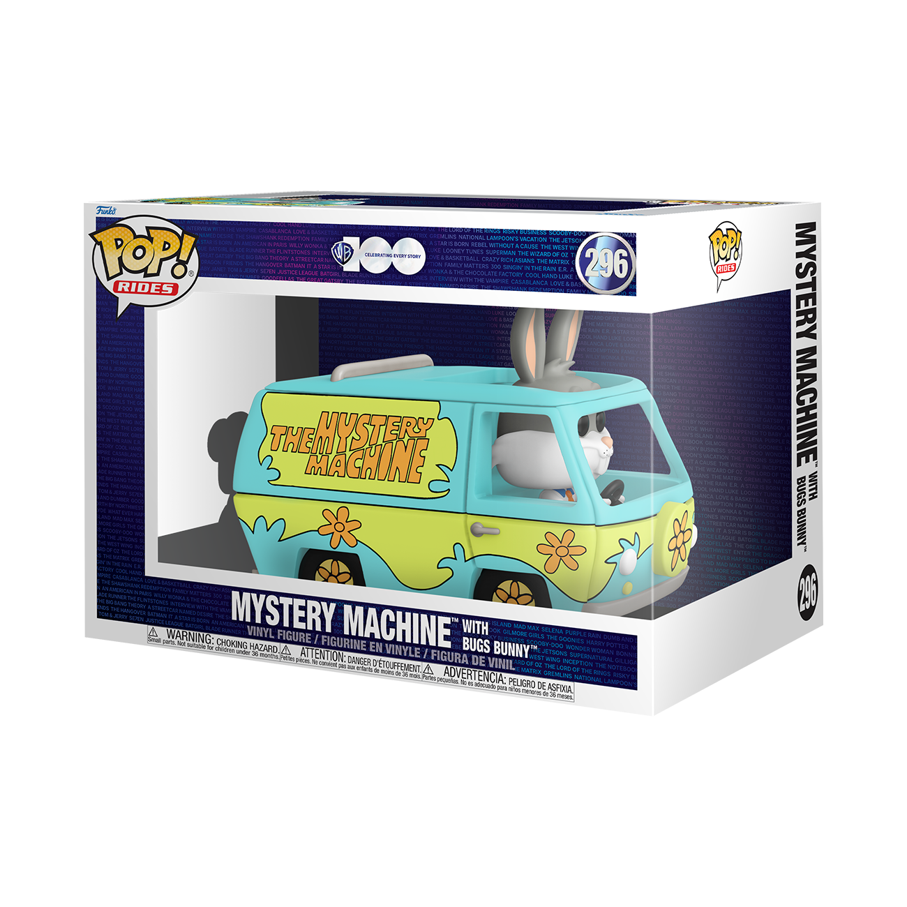 Merchandising Warner Bros: Funko Pop! Ride (Super Deluxe) - Warner Bros 100th - Mistery Machine & Bugs (Vinyl Figure 296) NUOVO SIGILLATO, EDIZIONE DEL 14/12/2022 SUBITO DISPONIBILE