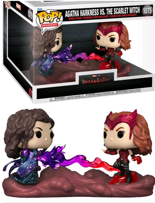 Merchandising Marvel:  Pop Moment - Wandavision - Wanda Vs Agatha Vinyl Figure 1075 NUOVO SIGILLATO EDIZIONE DEL SUBITO DISPONIBILE