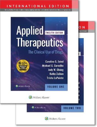 Libri Zeind - Applied Therapeutics 12E (Int Ed) NUOVO SIGILLATO, EDIZIONE DEL 01/02/2023 SUBITO DISPONIBILE