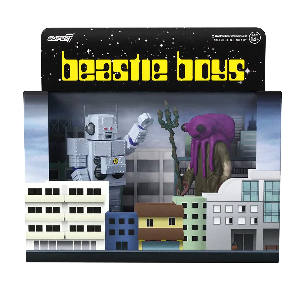Merchandising Beastie Boys (The): Super7 - Reaction Figure Wave 2 - Intergalactic 2-Pk NUOVO SIGILLATO, EDIZIONE DEL 22/11/2022 SUBITO DISPONIBILE