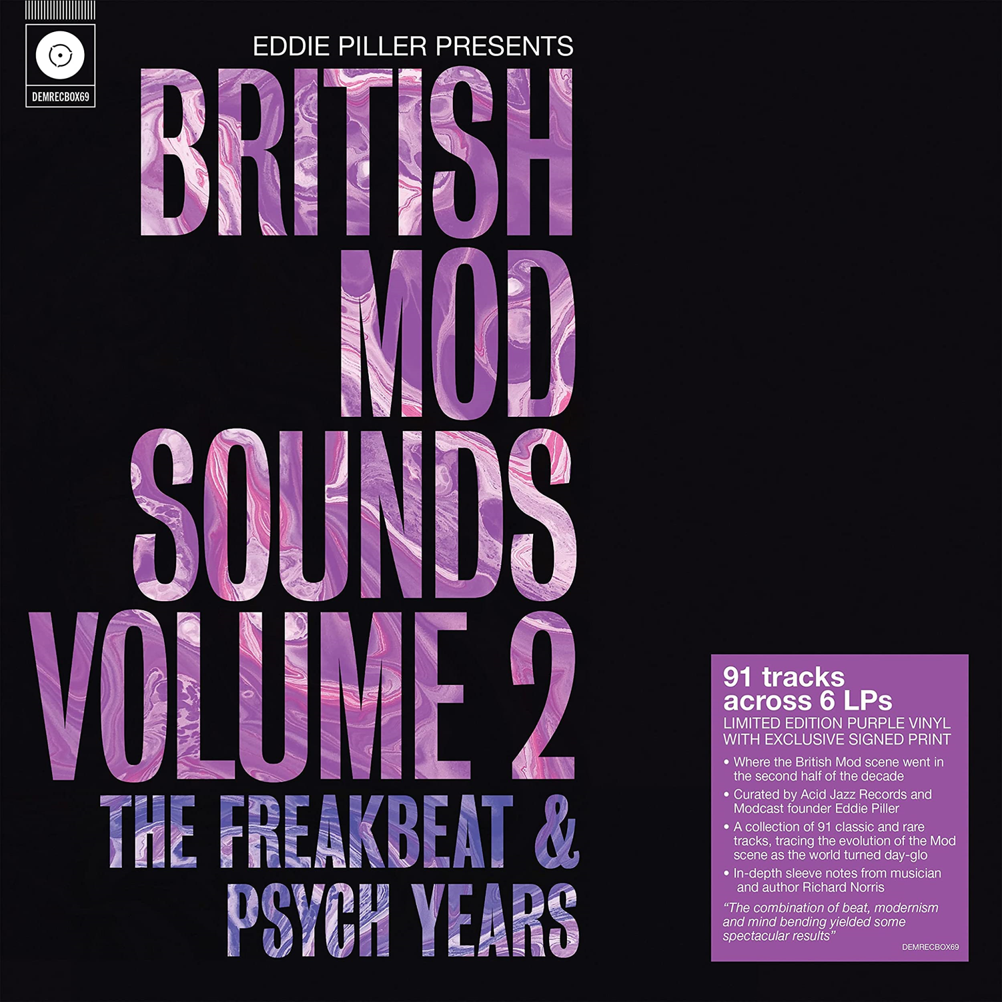Vinile Eddie Piller Presents: British Mod Sounds Volume 2 The Freakbeat & Psych Years Various 6 Lp NUOVO SIGILLATO EDIZIONE DEL SUBITO DISPONIBILE