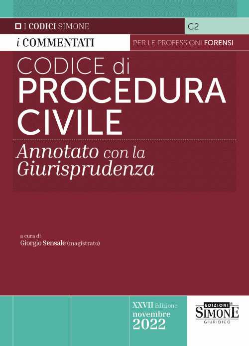 Libri Codice Di Procedura Civile. Annotato Con La Giurisprudenza NUOVO SIGILLATO, EDIZIONE DEL 31/10/2022 SUBITO DISPONIBILE
